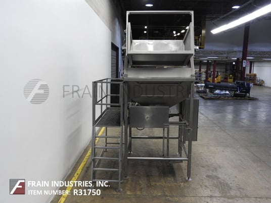 Image 3 for Vanmark, 304 Stainless Steel tote dumper & live bottom hopper, 21 ft/Hr to 1018 ft/Hr, 3000 lb. max lifting capacity, 54" W x 39" D