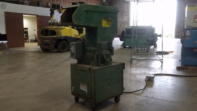 Image 1 for 8" x 10" Cumberland granulator, 20 HP, closed rotor, 3 fly, 2 bed knives, used