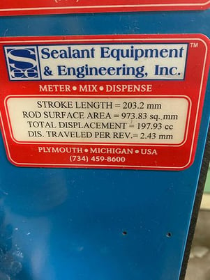 Image 11 for Sealant Equipment & Eng, 2200-980-007 Servo driven robotic sealeant applicator pump, 2003