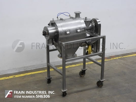 Image 1 for 7" Kemutec #K65C, Stainless Steel centrifugal sifter capable of doing from a few kgs to many tons per hour, 3 HP
