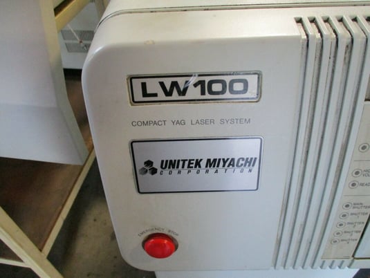 Image 7 for Miyachi Unitek #LW100, compact Yag laser system, chiller, cabinet