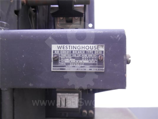 Image 2 for 1600 AMPS, WESTINGHOUSE, DB-50, ELECTRICALLY OPERATED, DRAWOUT 1P SURPLUS003-298