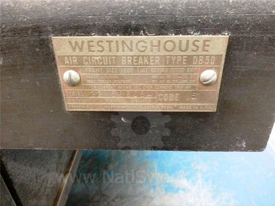 Image 4 for 1600 AMPS, WESTINGHOUSE, DB-50, ELECTRICALLY OPERATED, DRAWOUT 1P SURPLUS003-271