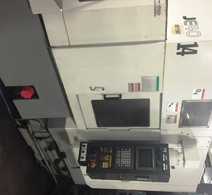 Image 5 for Enshu #JE40, CNC horizontal machining center, 30 automatic tool changer, 15.7" X, 19.7" Y, 15.7" Z, 10000 RPM, #40, 7.5 HP, (2) 15.7" pallets, Fanuc 18M, 1 deg. indexing, 1999