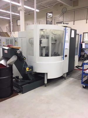 Image 2 for Agietron Charmilles #Mikron-UCP600-Vario-5-Axis, horizontal machining center, 30 automatic tool changer, 23.6" X, 17.7" Y, 17.7" Z, 20000 RPM, HSK63, 40 HP, Heidenhein iTNC530, probe, chip conveyor, thru spindle coolant, 2007