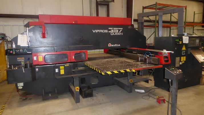 Image 1 for 30 Ton, Amada #Vipros-357-Queen, CNC turret punch, Fanuc Control, 45 stations, #WAR001
