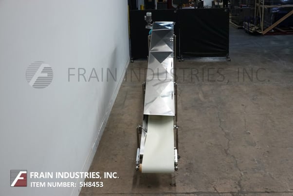 Image 3 for 19" wide x 19' long Conveyor Mfg & Service Inc., inclined Stainless Steel conveyor belt
