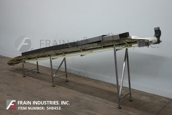 Image 5 for 19" wide x 19' long Conveyor Mfg & Service Inc., inclined Stainless Steel conveyor belt