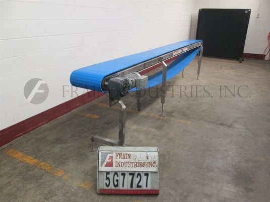 Image 3 for 14-1/2" wide x 14.7' long, Span Tech #ST, Stainless Steel table top conveyor