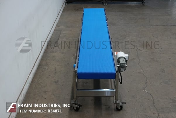 Image 3 for 24" wide x 15' long, BMI / Benda, table top conveyor, Stainless Steel frame