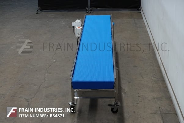 Image 4 for 24" wide x 15' long, BMI / Benda, table top conveyor, Stainless Steel frame