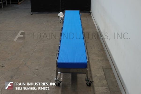 Image 4 for 24" wide x 20' long, BMI / Benda, table top conveyor, Stainless Steel frame