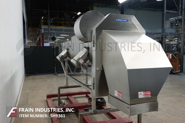 Image 2 for Urschel Laboratories Inc#TRS2500, 64" long v-belt product in feed, 25" OD cutter with interchangeable Stainless Steel cutting wheels, sanitary, Stainless Steel design