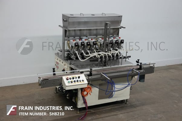 Image 1 for Filamatic #H300, 8 head, inline, piston filler, rated from 24-120 bottles per minute