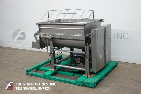 Image 5 for 60 cu.ft. Rietz #RS-28-K5606, dual trough ribbon blender, 304 Stainless Steel, (2) 30 HP chain to sprocket motor drives