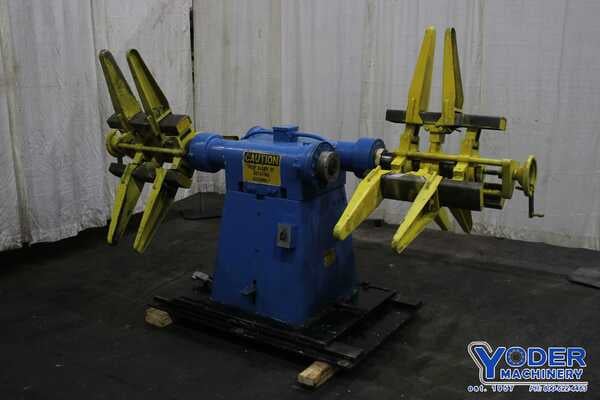 Image 1 for 5000 lb. Cooper Weymouth #5000-18DP, double end coil reel, 18" width, 48" outside dimensions, 18"-22" ID, #74486