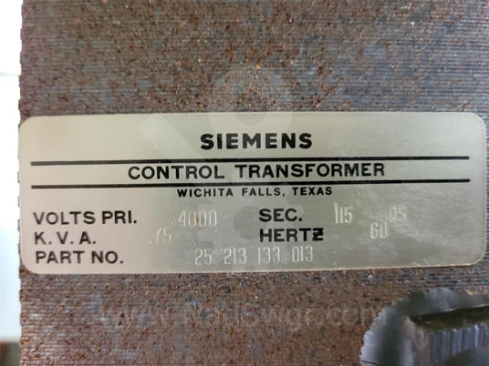 Image 2 for SIEMENS-ALLIS, 25-213-133-013, 35:1 CONTROL POWER TRANSFORMER .75KA SURPLUS020-970