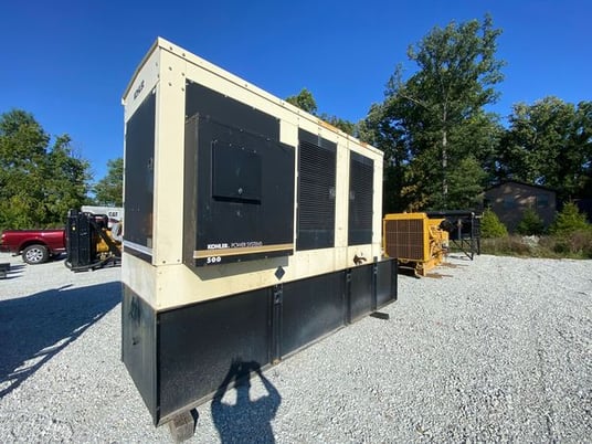 Image 1 for 500 KW Kohler #500REOZVB, standby diesel generator set, sound atternuated enclosure, 480 Volts, Tier 2,372 hrs, 2007