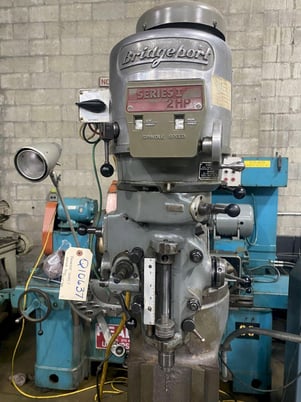 Image 4 for Bridgeport #Series-I, vertical knee mill, 9" x42" tbl, swivel type J style head, 2 HP, digital read out, 1980