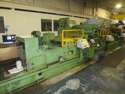 Image 2 for 25.5" Ungerer #RB 900/0.6/23, Stretch Bend Tension Leveling Line, 23 roll, 600 FPM, Automatic Edge Guide System, 1985