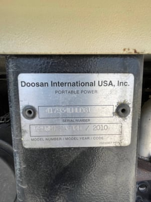 Image 10 for 20 KW Daewoo Doosan #G25, trailer mounted, sound atternuated enclosure, Tier 3,120/240/208/277/480V., 7917 hours, 2010, Call for Pricing