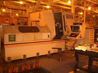 Image 2 for 96" Huffman #HS134, Fanuc 15M, 96" centers, 72" trvl, straight/spiral, Steady Rest, 1993, #11758