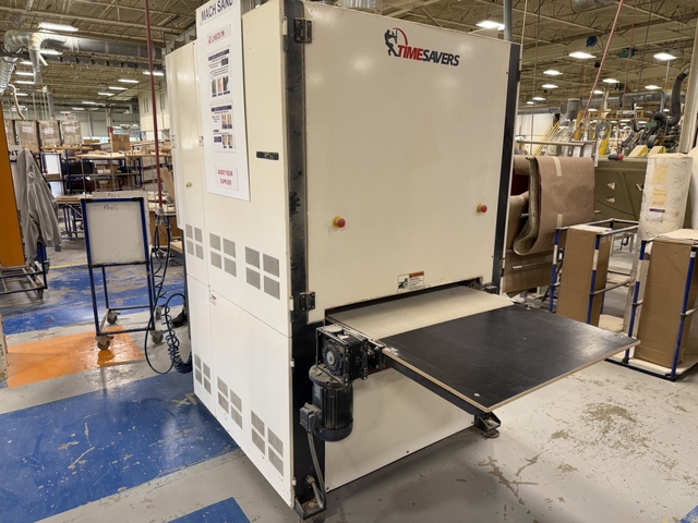 37" Timesavers #2331-23-001, 3-Head Wide Belt Sander, 5" max thickness, 37" x 75" belt, 25/20/15 HP, 15-45 - Image 5