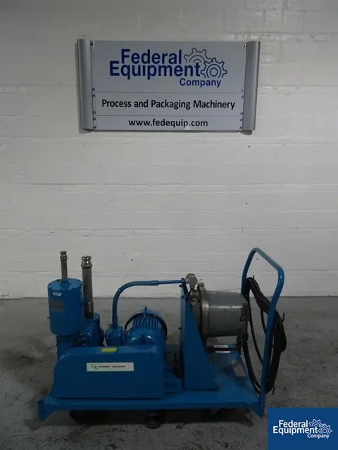15 CFM, Kinney #KC-15, Vacuum Pump, 3 HP, 460 V., explosion proof, on cart - Image 1