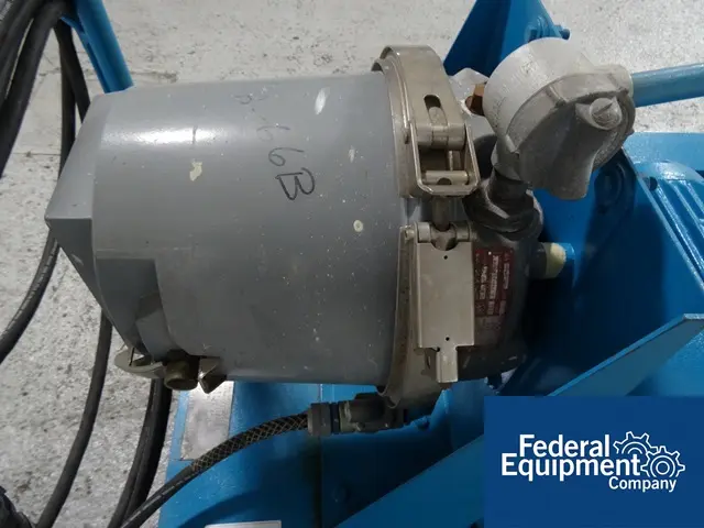 15 CFM, Kinney #KC-15, Vacuum Pump, 3 HP, 460 V., explosion proof, on cart - Image 4