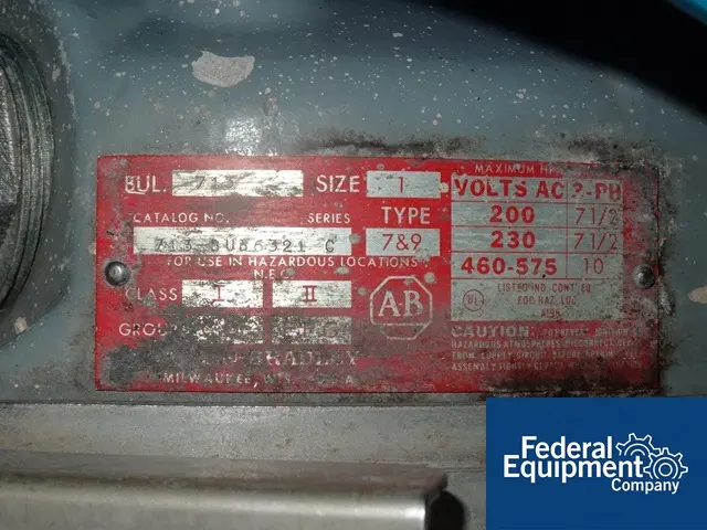 15 CFM, Kinney #KC-15, Vacuum Pump, 3 HP, 460 V., explosion proof, on cart - Image 5
