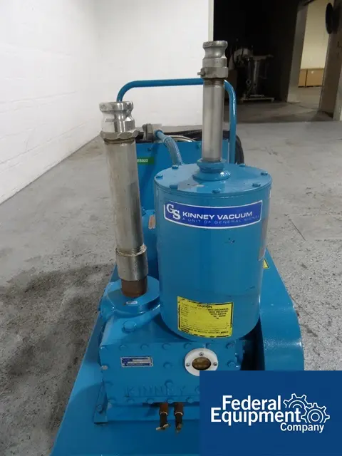 15 CFM, Kinney #KC-15, Vacuum Pump, 3 HP, 460 V., explosion proof, on cart - Image 8