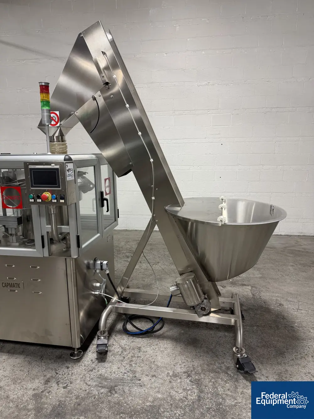 Capmatic #PLUNGER-SORTER, Plunger Sorting & Feeding System, hopper elevator, Stainless Steel - Image 5