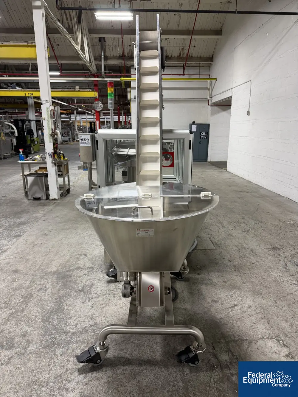 Capmatic #PLUNGER-SORTER, Plunger Sorting & Feeding System, hopper elevator, Stainless Steel - Image 7