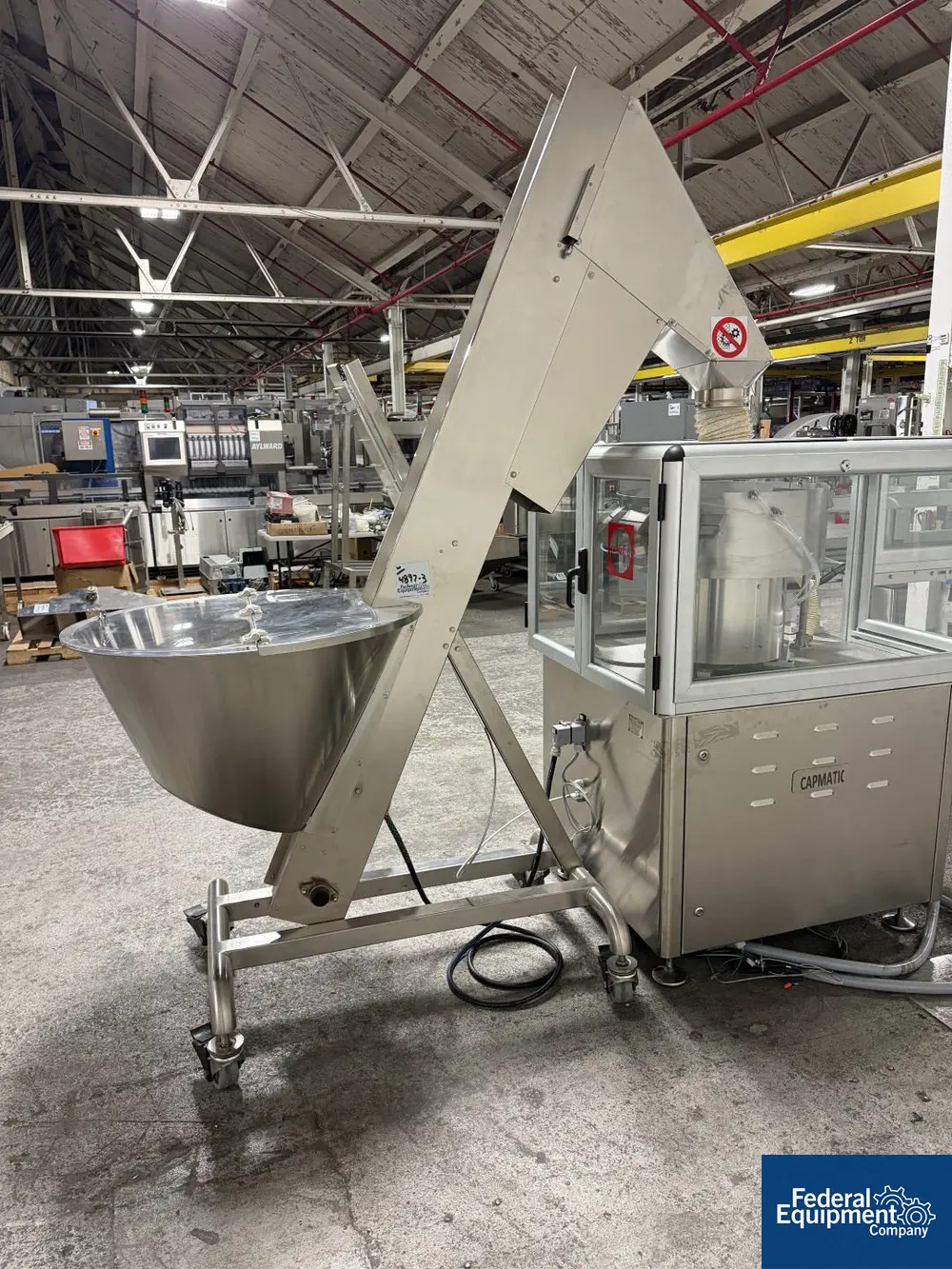 Capmatic #PLUNGER-SORTER, Plunger Sorting & Feeding System, hopper elevator, Stainless Steel - Image 8