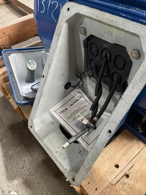 125 HP 3600 RPM Teco Westinghouse, Frame 444TS, TEFC BB, 575 Volts, New Surplus - Image 2