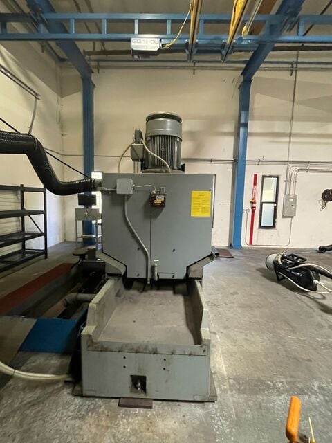 Blanchard #22HD-42 vertical rotary surface grinder, 42" chuck, 48" swing, 21" under wheel, 1973 - Image 6