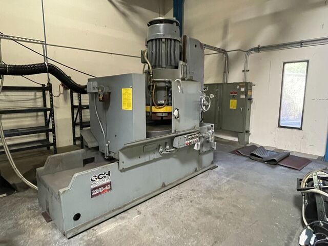 Blanchard #22HD-42 vertical rotary surface grinder, 42" chuck, 48" swing, 21" under wheel, 1973 - Image 7