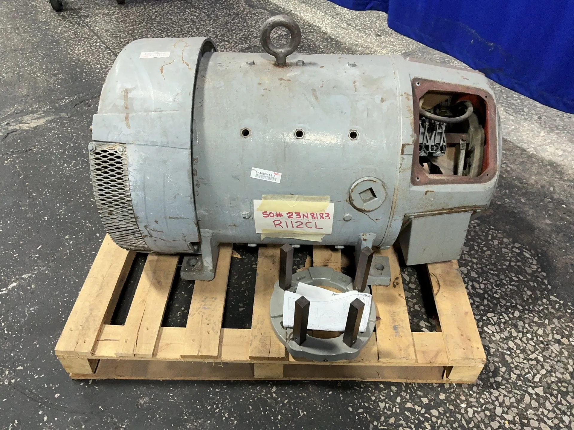 75 HP 1750 RPM Westinghouse #23N8183, Frame 448-A, DC motor, 261 A, 240 Volts - Image 3