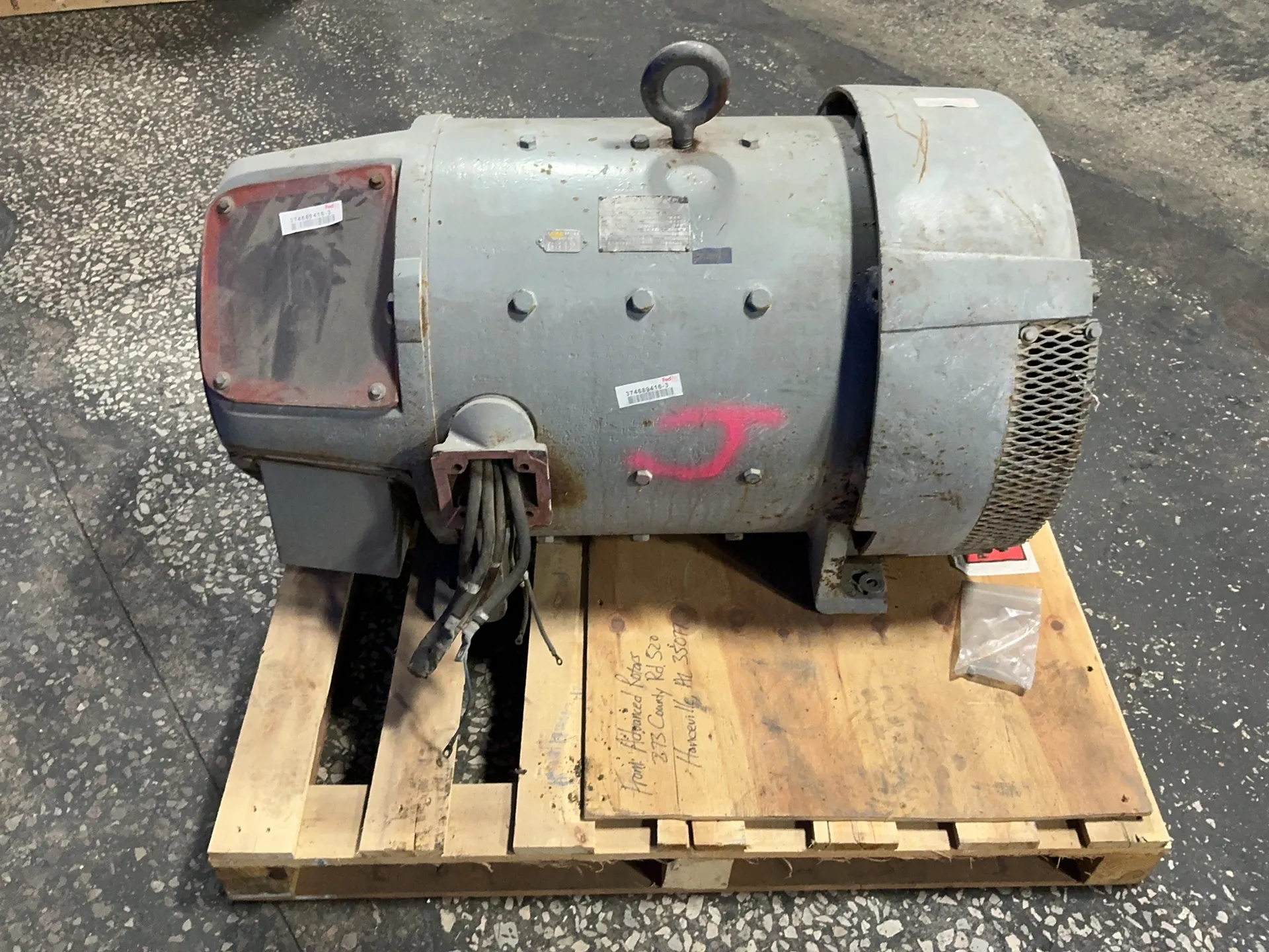 75 HP 1750 RPM Westinghouse #23N8183, Frame 448-A, DC motor, 261 A, 240 Volts - Image 6