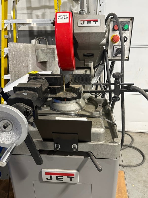 3-1/2" JET #CS-315, manual ferrous cold saw, 4-11/16" vise opening, 3-1/8" x 3-1/8" square at 90&deg;, 2 HP, 230 - Image 2