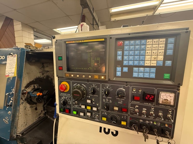 Daewoo Doosan #PUMA-6S, CNC lathe, Fanuc O-T, 17.3" swing, 9.1" max turning diameter, 5C spindle nose, 5000 - Image 6