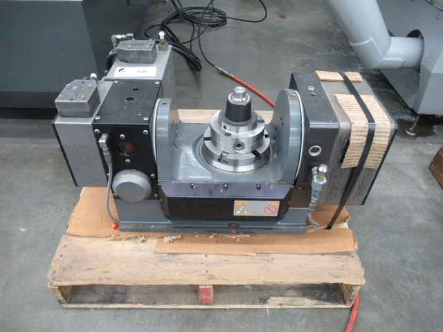 Haas #TR-160Y, CNC 2-axis programmable trunnion table, Sigma 5 brushless drives, 6" platen, 160mm platter - Image 1