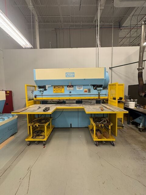 60/90 Ton, Dreis & Krump #810-L, hydraulic press brake, foot operated controls, front work support tables - Image 2