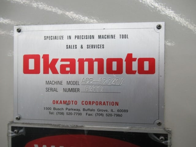 12" x 24" Okamoto #ACC-12.24DX, 3-axis hydraulic surface grinder, incremental down feed, Heidenhain digital - Image 8