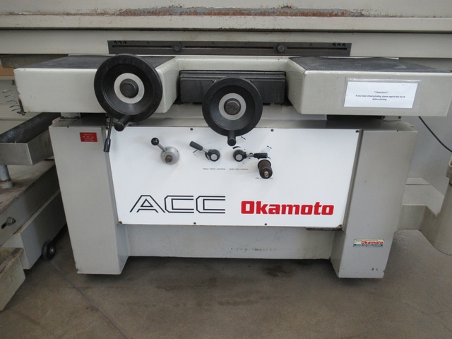 16" x 32" Okamoto #ACC-16-32DX, 3-axis hydraulic surface grinder, incremental down feed, 12" wheel, 1800 RPM - Image 5