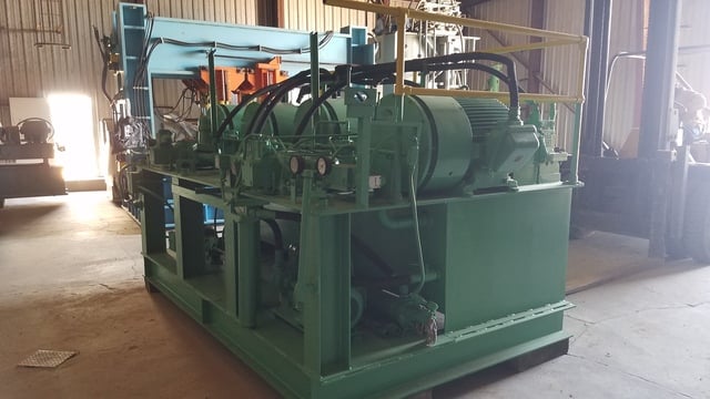 250 Ton, Advance, 4-post horizontal, 175" stroke, 245" DLO, 36" x40" bed area, 150 HP hydraulic, '90' s - Image 10