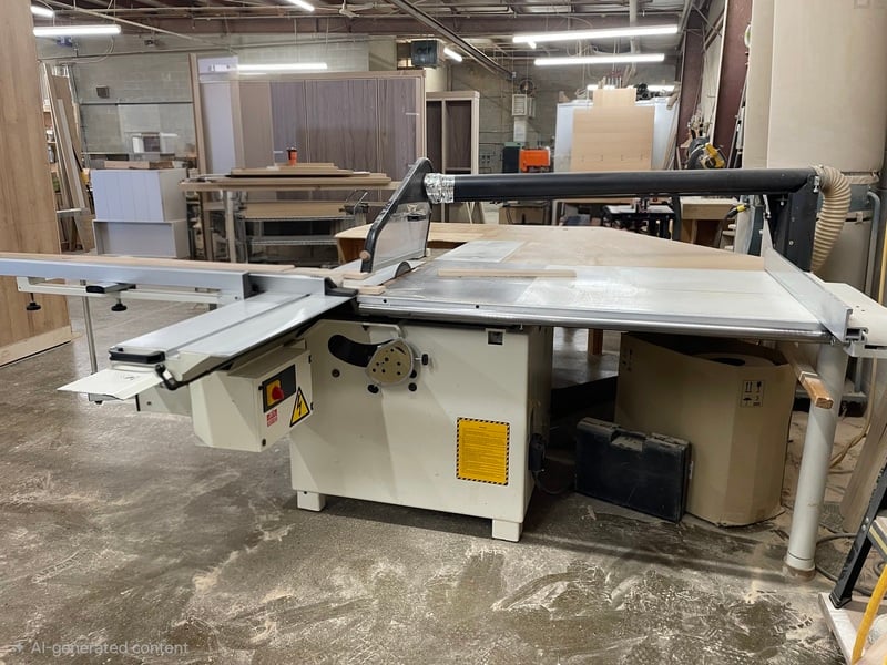 SCM #SI300S, Sliding Table Saw, 63" squaring stroke, 12" blade, 60" rip capacity, 3.9" max. blade projection - Image 2