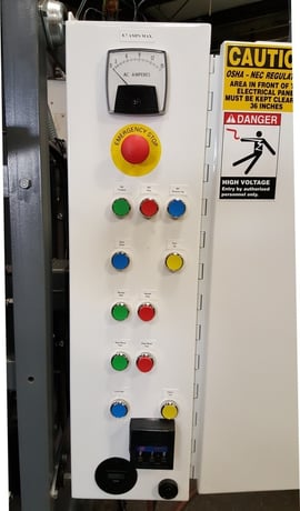 3 cu.ft. Dura-Blast, abrasive wheel blast, modern electric  & safeties, rubber belt, full abrasive air wash - Image 2