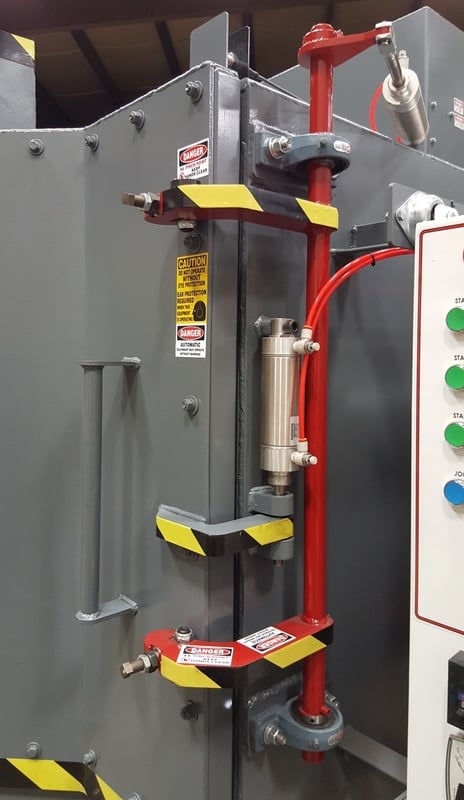 48" Dura-Blast abrasive wheel table blast, Modern electric & safeties, heaviest standard construction, new - Image 6