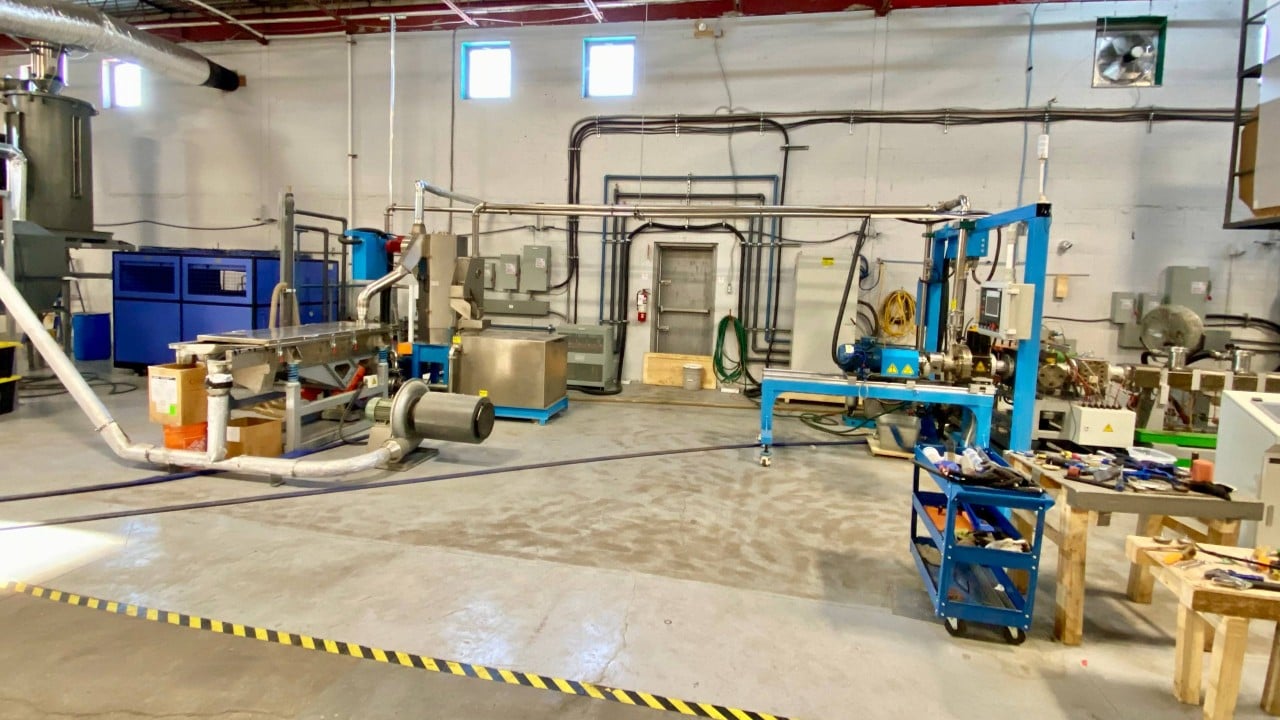 2.5" Twin Screw Compounding Line, 64mm, Maguire 6-component blender, underwater cutting system, in-line - Image 9